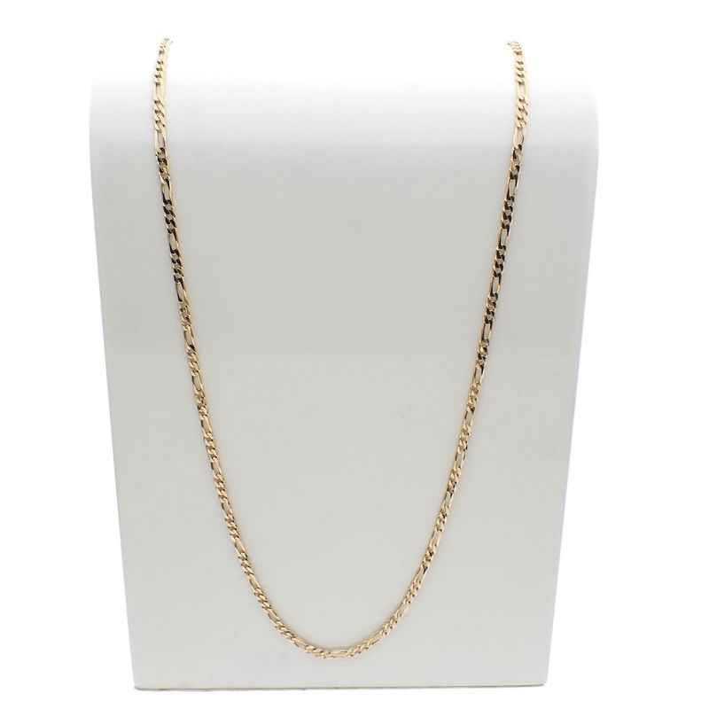 Image 6 of Gold long Figaro link chain