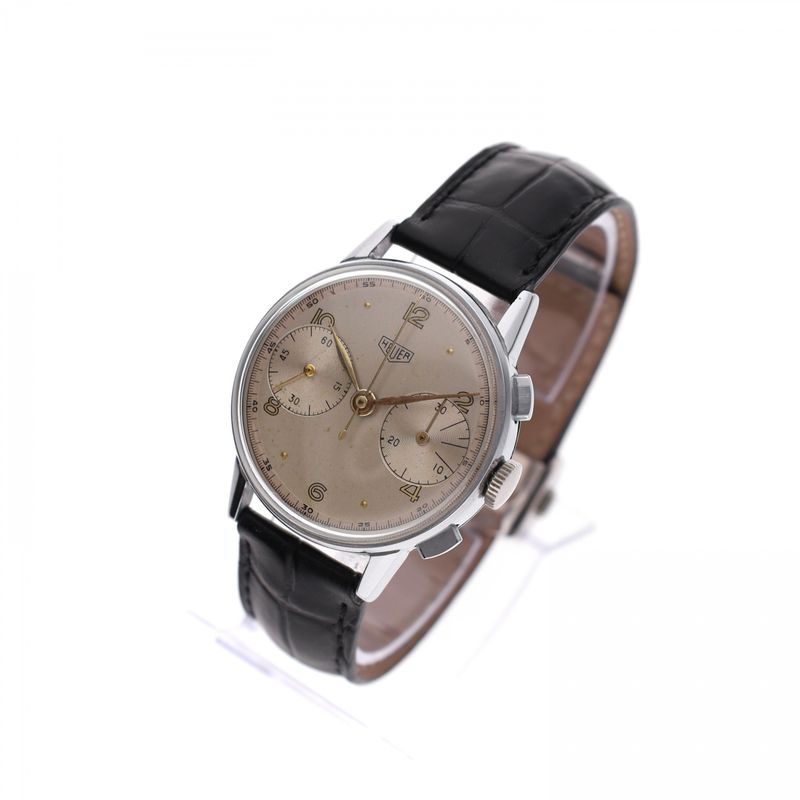 Afbeelding 3 van Heuer 'Pre-Carrera' Ref. 333 Chronograph; Vintage Heren Horloge (TAG Heuer Serviced)
