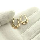 Image 6 of Tricolor gold earrings | Ø 14.3 mm