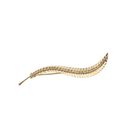 Image 1 of Vintage gold brooch of a feather