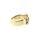 Image 5 of Men's Gold Pinky Ring with Green Moissanite