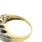 Image 6 of Gold pavé ring with diamonds; 1.31 ct.