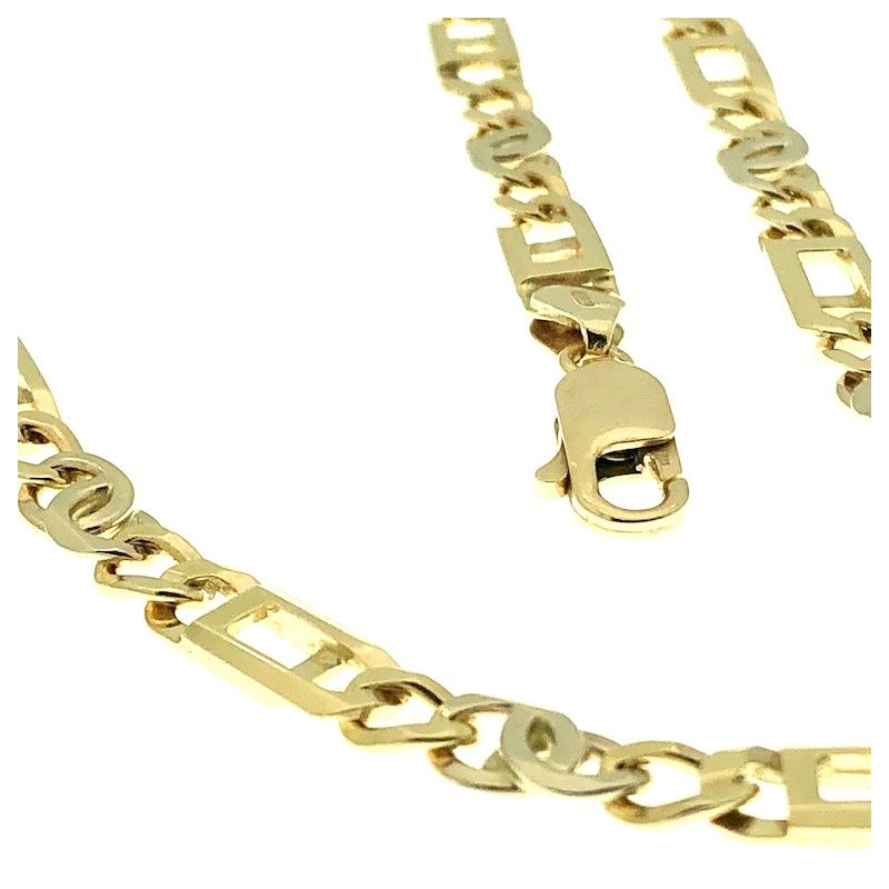 Image 6 of Two-tone gold link chain | 61 cm