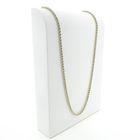 Image 3 of Gold long twisted link necklace | 72 cm