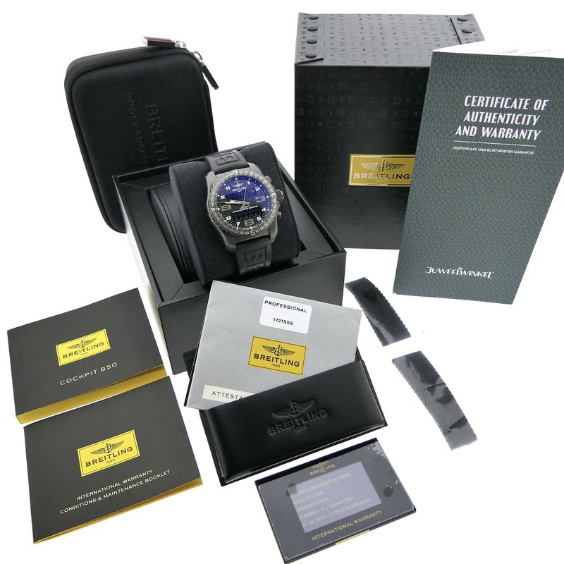 Image 8 of Breitling Cockpit B50 'Night Mission' VB5010; Professional Pilot's watch