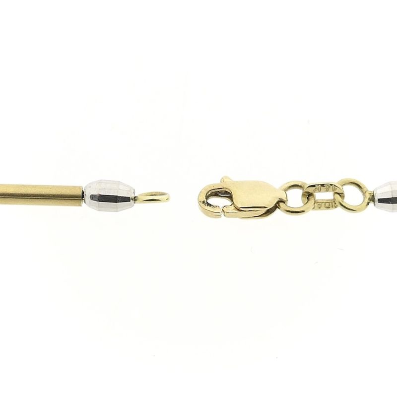 Image 5 of Midas two-tone gold bar link chain