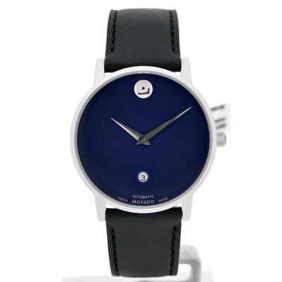 Image 1 of Movado Museum Classic; Automatic men's watch with blue dial; 0607565