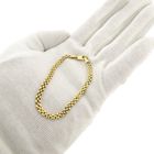 Image 9 of Gold Bismarck link bracelet | 18.5 cm