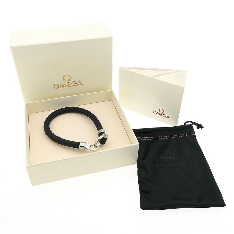 Image 2 of OMEGA Sailing Bracelet; Black; Rubber; XL 23 cm