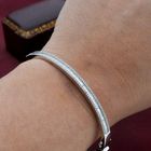 Image 4 of White gold Tirisi bracelet with diamonds; Size S/M