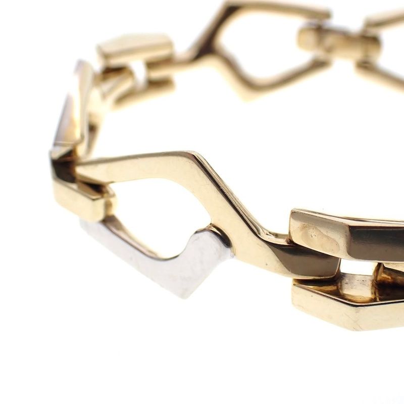 Image 3 of Two-tone gold fantasy link bracelet