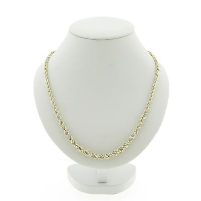 Image 1 of Gold twisted link necklace