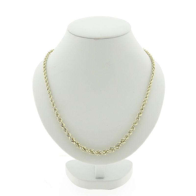 Image 1 of Gold twisted link necklace