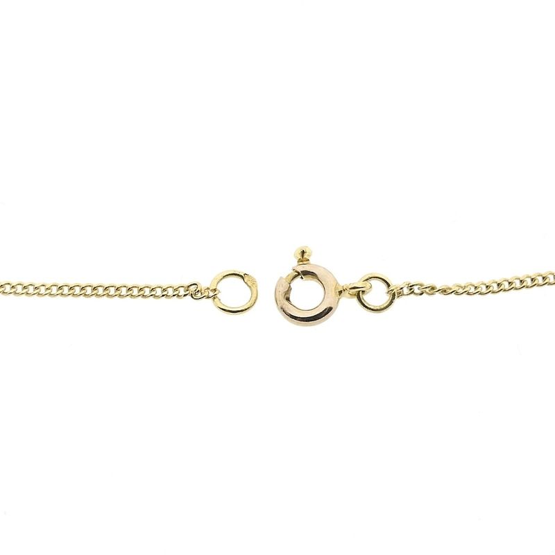 Image 3 of Gold thin gourmet link necklace | 51 cm