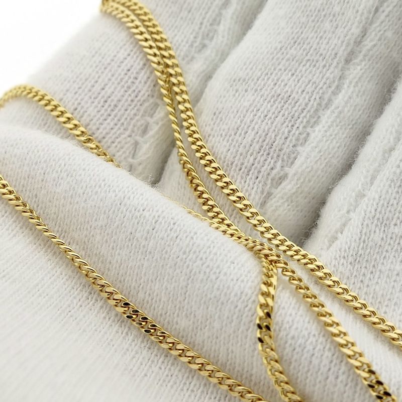 Image 7 of Gold gourmet link chain | 45 cm