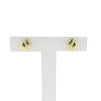 Golden fantasy stud earrings