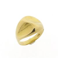 Gold ring with a domed design