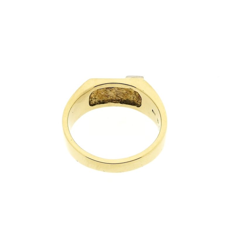 Image 4 of Two-tone gold men's signet ring