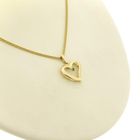 Image 9 of Gold heart pendant with emerald