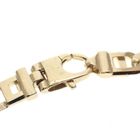 Image 4 of Two-tone gold link bracelet with diamonds