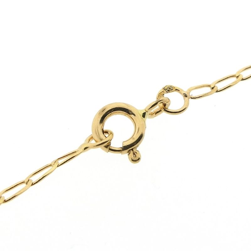 Image 5 of 18K Gold Thin Fantasy Link Chain | 43 cm
