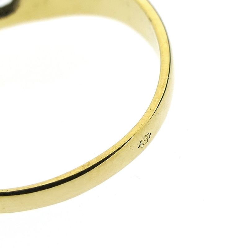 Image 6 of Gold solitaire ring with zirconia