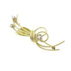 Image 8 of Golden fantasy brooch with diamonds; 0.15 ct.