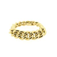 Gold gourmet link bracelet