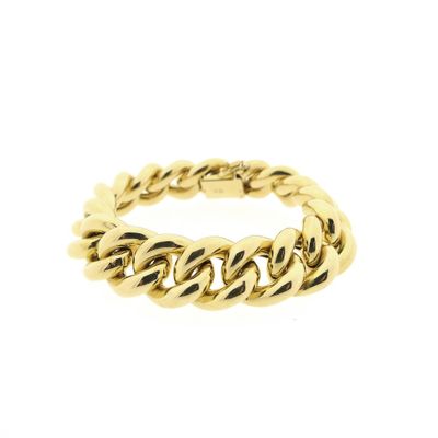 Image 1 of Gold gourmet link bracelet