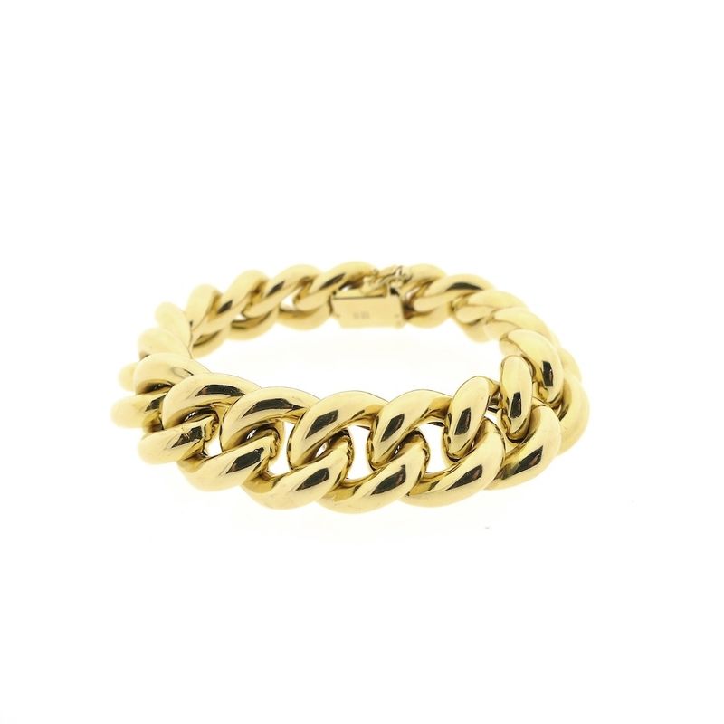 Image 1 of Gold gourmet link bracelet