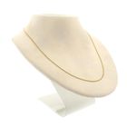 Image 5 of Gold flat gourmet link chain | 50 cm