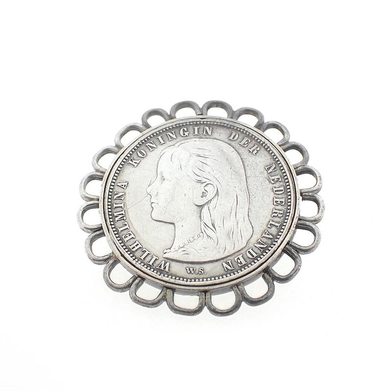 Image 1 of Silver brooch Wilhelmina | 1892