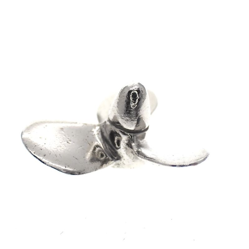 Image 2 of Silver pendant of a propeller