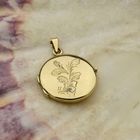 Image 2 of 14 Karat Gold Medallion Pendant