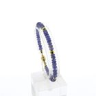 Image 1 of Gold beaded bracelet with amethyst