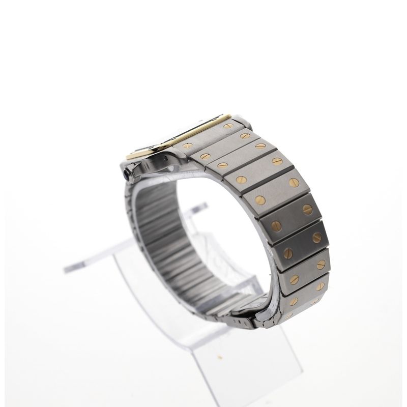 Image 13 of Cartier Santos Carree Automatic 2961; 18k. Gold/steel watch