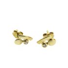 Image 5 of Gold stud earrings with diamonds