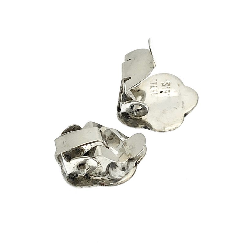 Image 3 of Siam silver clip-on earrings; Goddess Meccalah