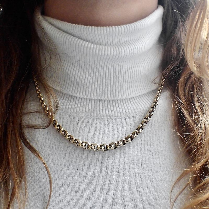 Image 9 of 8 carat jasseron link chain