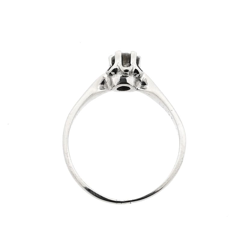Image 5 of White Gold Solitaire Ring with 0.17 ct Diamond