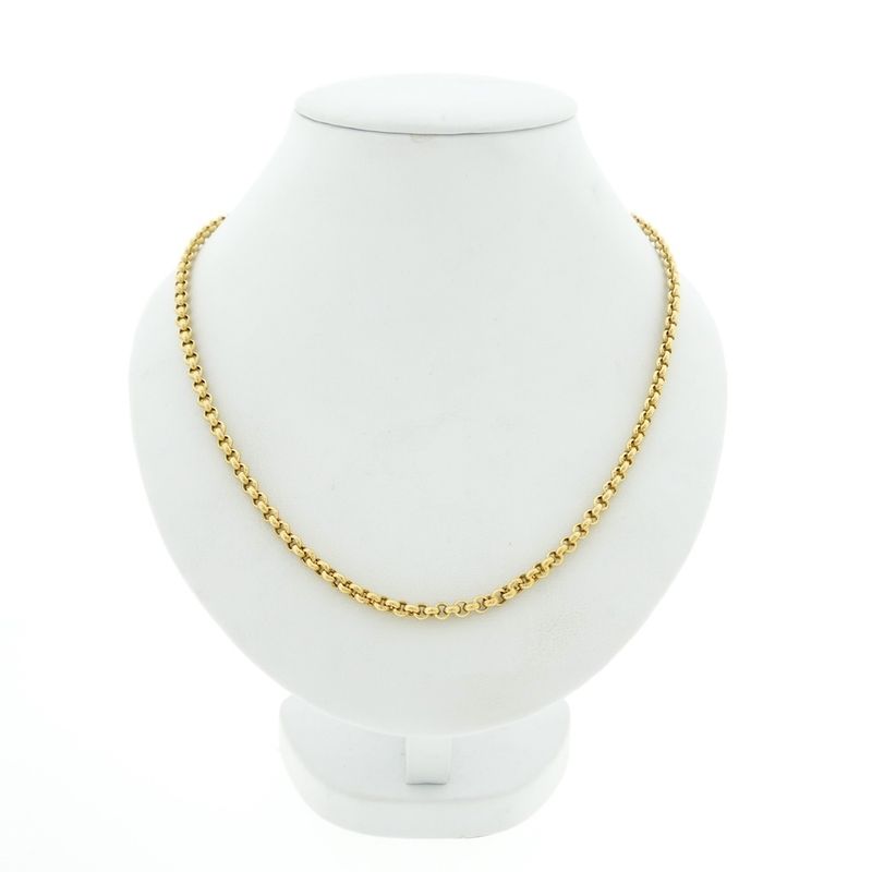 Image 3 of Gold jasseron link chain | 60.5 cm