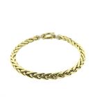 Image 3 of Gold foxtail link bracelet | 19 cm
