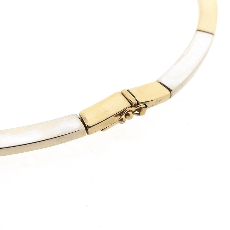 Image 6 of Two-tone gold fantasy link necklace