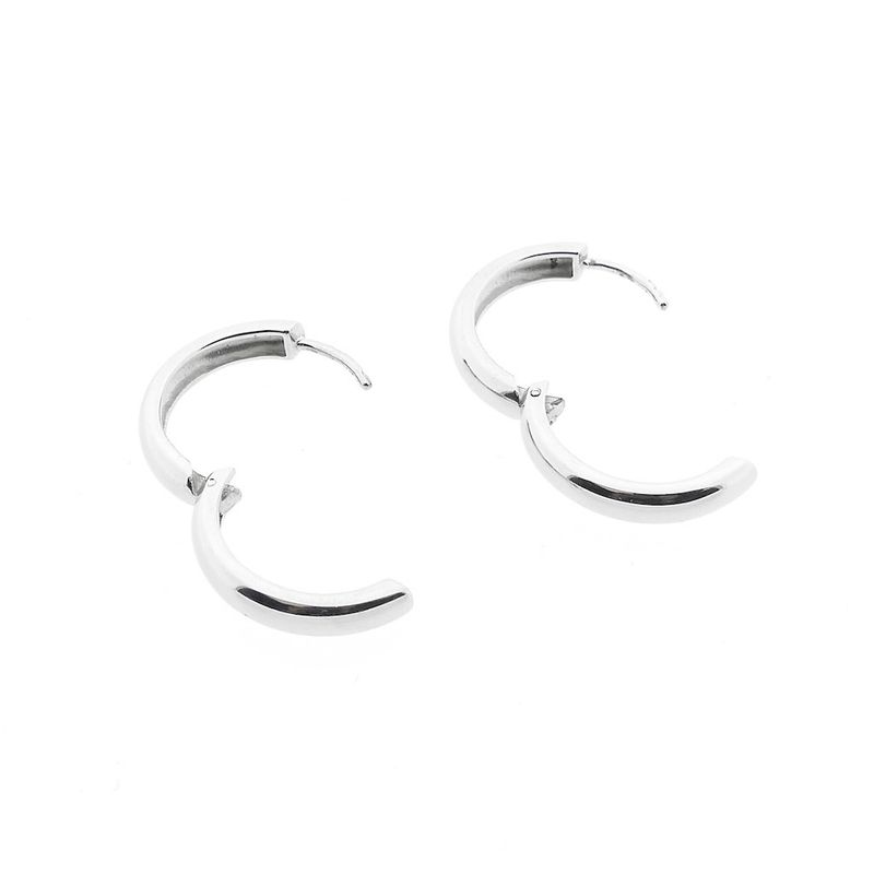 Image 9 of Silver earrings | Ø 22 mm