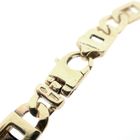 Image 4 of Two-tone gold navy link bracelet | 22 cm