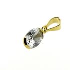 Image 4 of Gold solitaire pendant with zirconia