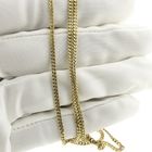 Image 3 of Long gold gourmet link necklace | 71 cm