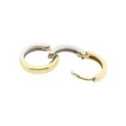 Image 9 of Two-tone gold hoop earrings | Ø 14.5 mm