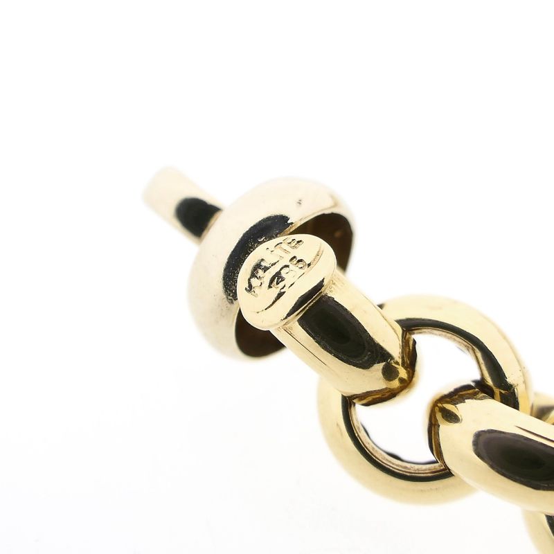 Afbeelding 6 van Gouden jasseronschakel collier | 46 cm