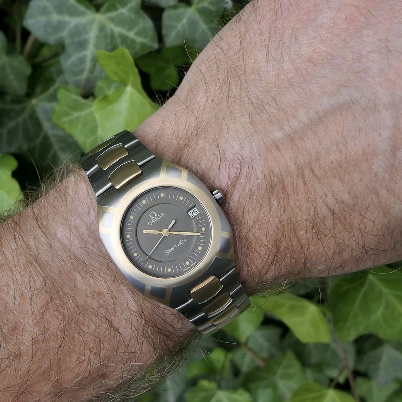 Image 20 of Omega Seamaster Polaris 3960981; 18k gold & titanium watch